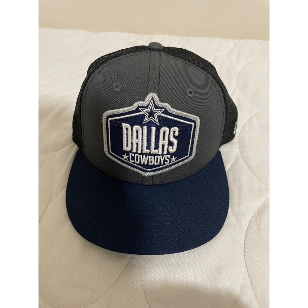 New Era Dallas Cowboys Youth 9FIFTY Snapback Trucker Hat Grey Navy NFL Cap